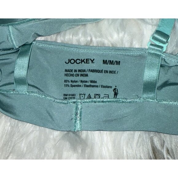 Jockey Smooth and Radiant Bralette Bra Lined Wire Free Womens M Medium Green - Picture 5 of 5